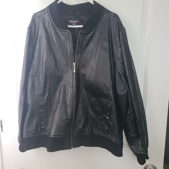 Leather Bomber Jacket - Picture 5 of 7